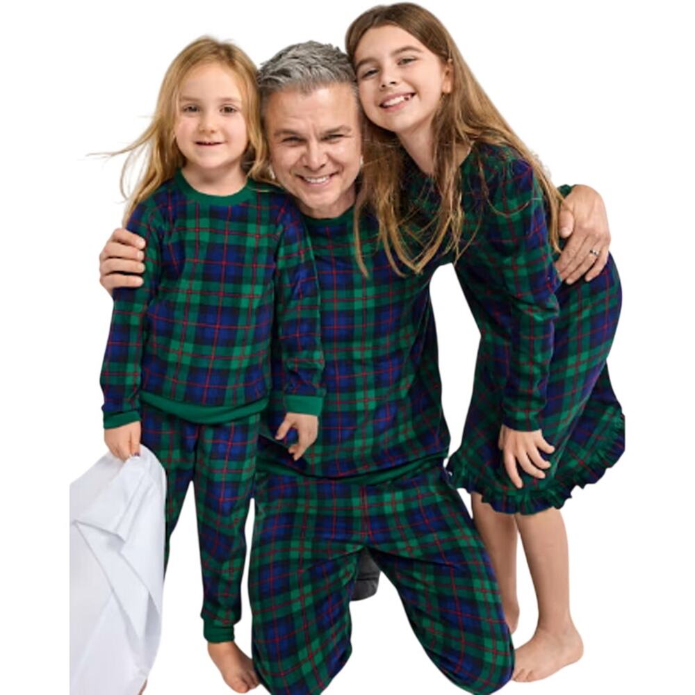Children’s Place Toddler Matching Family Tartan Plaid Microfleece Nightgown 5T